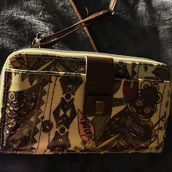 Sakroots Owl Crossbody Wrislet - Picture 2 of 3